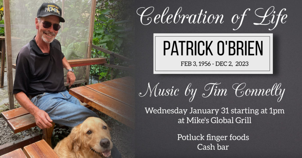 Celebration of Life for Patrick O'Brien